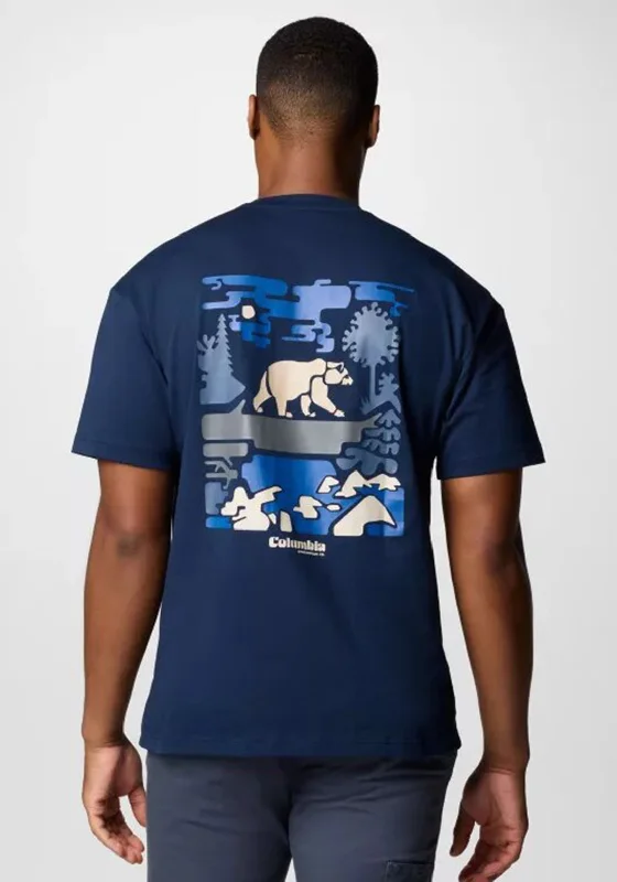 Columbia Black Butte Graphic T-Shirt, Navy