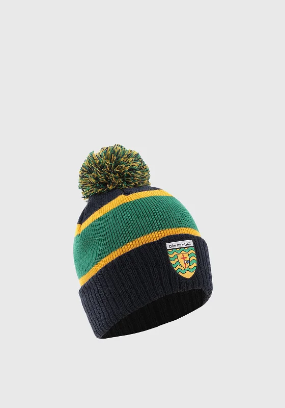 O’Neills Donegal GAA Dynamo 083 Knitted Bobble Hat, Navy & Green Multi