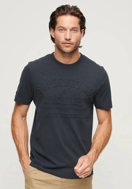 Superdry Embossed Workwear Graphic T-Shirt, French Navy