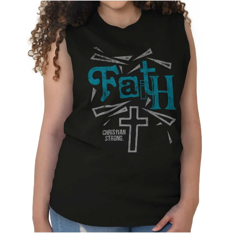 Faith Cross Sleeveless T-Shirt