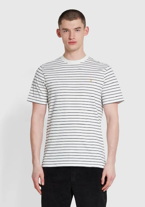 Farah Oakland Stripe T-Shirt, Ecru