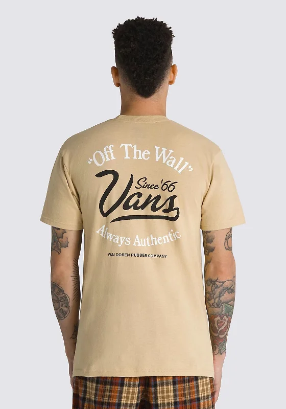 Vans Gas Station Logo T-Shirt, Taos Taupe