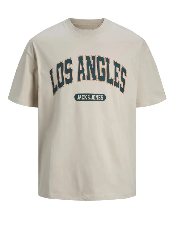 Jack & Jones Bradley Los Angeles Varsity T-Shirt, Moonbeam