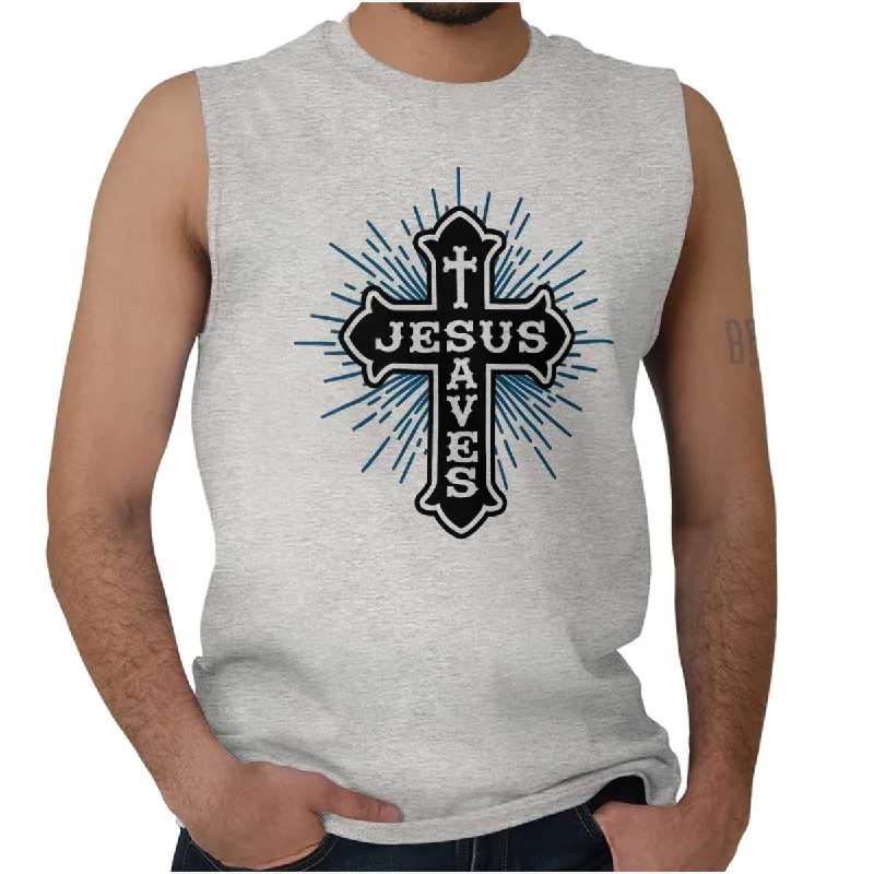 Jesus Saves Sleeveless T-Shirt