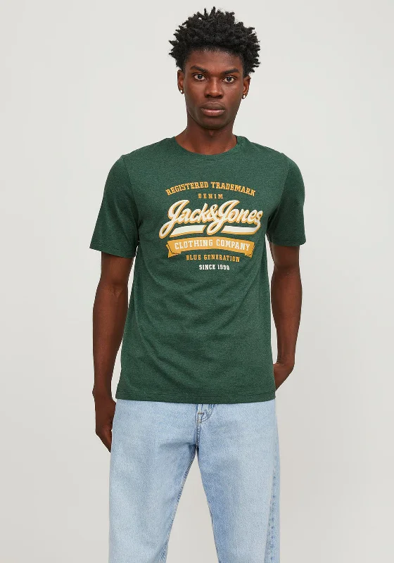 Jack & Jones Logo T-Shirt, Dark Green