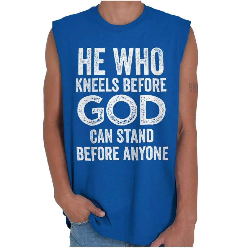 Kneels Before God Sleeveless T-Shirt