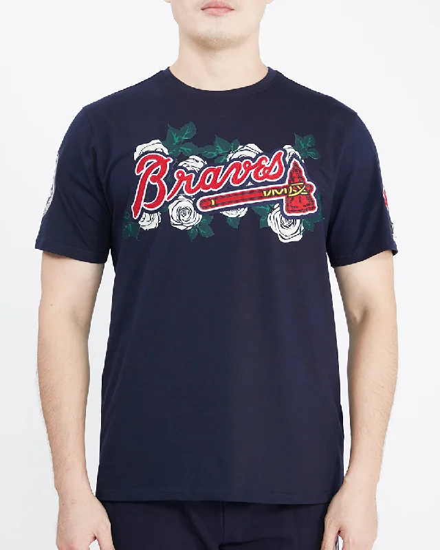 MLB ATLANTA BRAVES ROSES MEN'S TOP (MIDNIGHT NAVY)