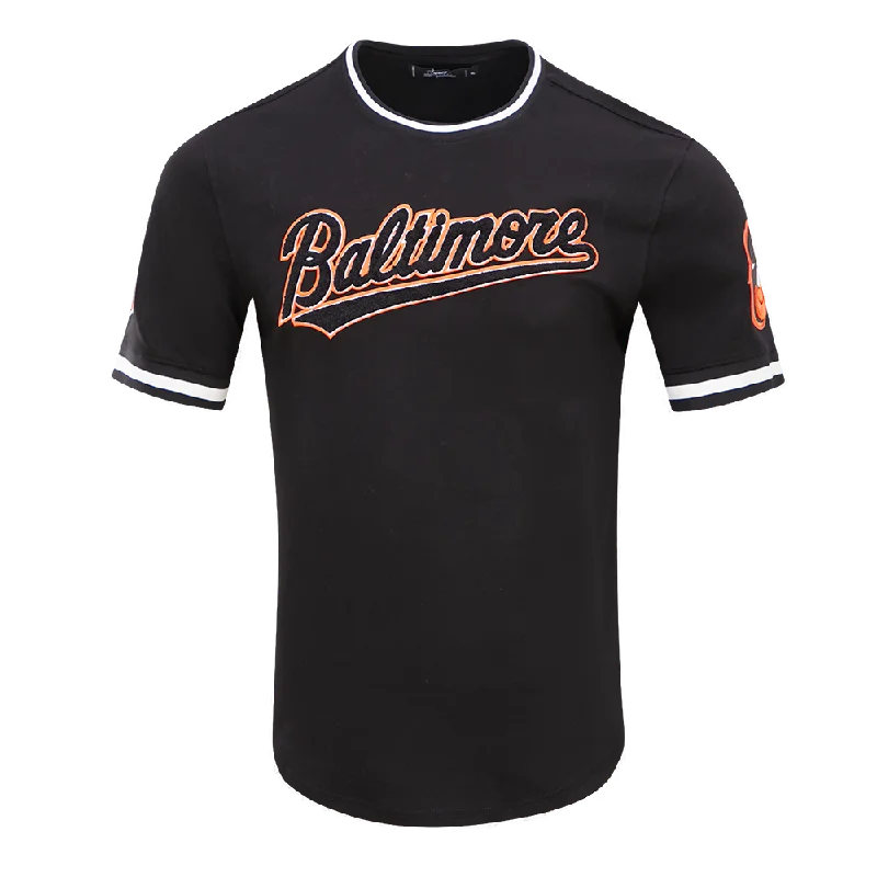 MLB BALTIMORE ORIOLES CLASSIC CHENILLE MEN'S DK TOP(BLACK/ORANGE)