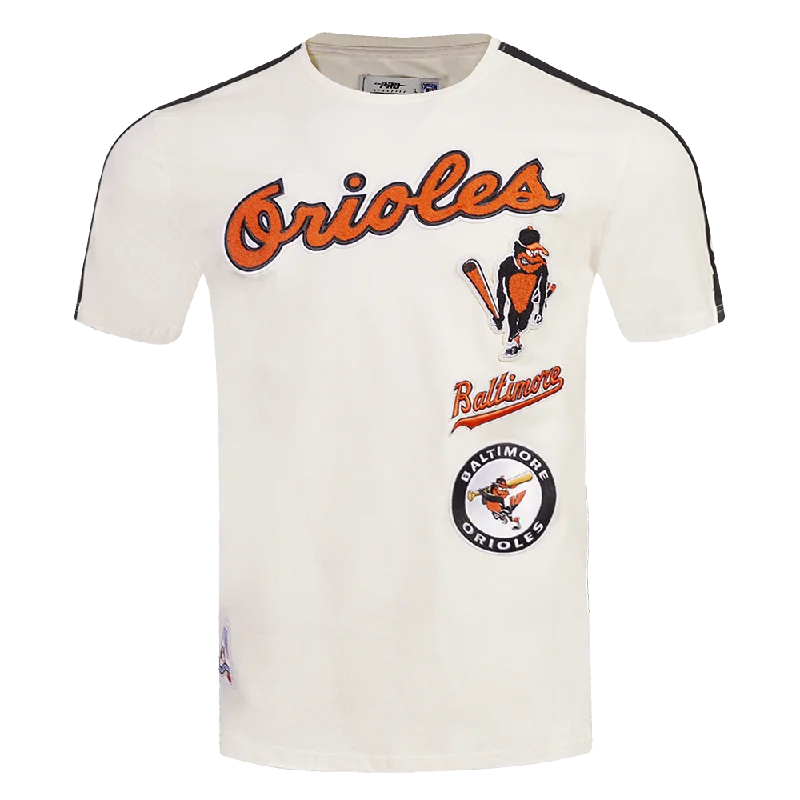 MLB BALTIMORE ORIOLES RETRO CLASSIC MEN'S STRIPED TOP (EGGSHELL/ BLACK)