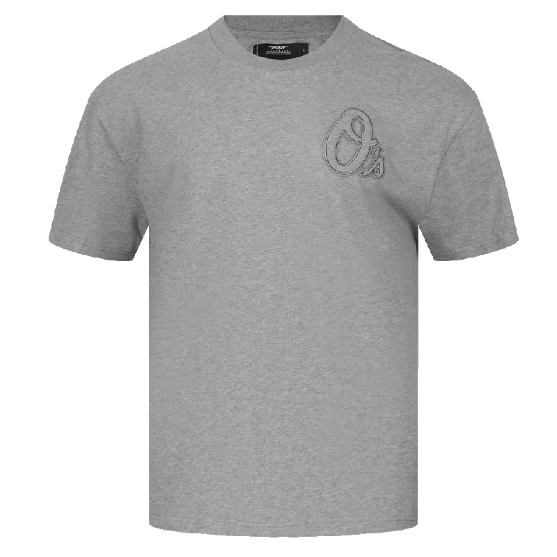 MLB BALTIMORE ORIOLES NEUTRAL MEN'S DROP SHOULDER TOP (DARK HEATHER GRAY)