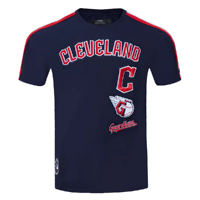 MLB CLEVELAND GUARDIANS RETRO CLASSIC MEN'S STRIPED TOP (MIDNIGHT NAVY/RED)