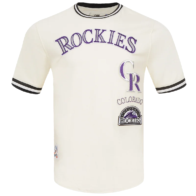 MLB COLORADO ROCKIES RETRO CLASSIC MEN'S TOP (EGGSHELL/ BLACK)