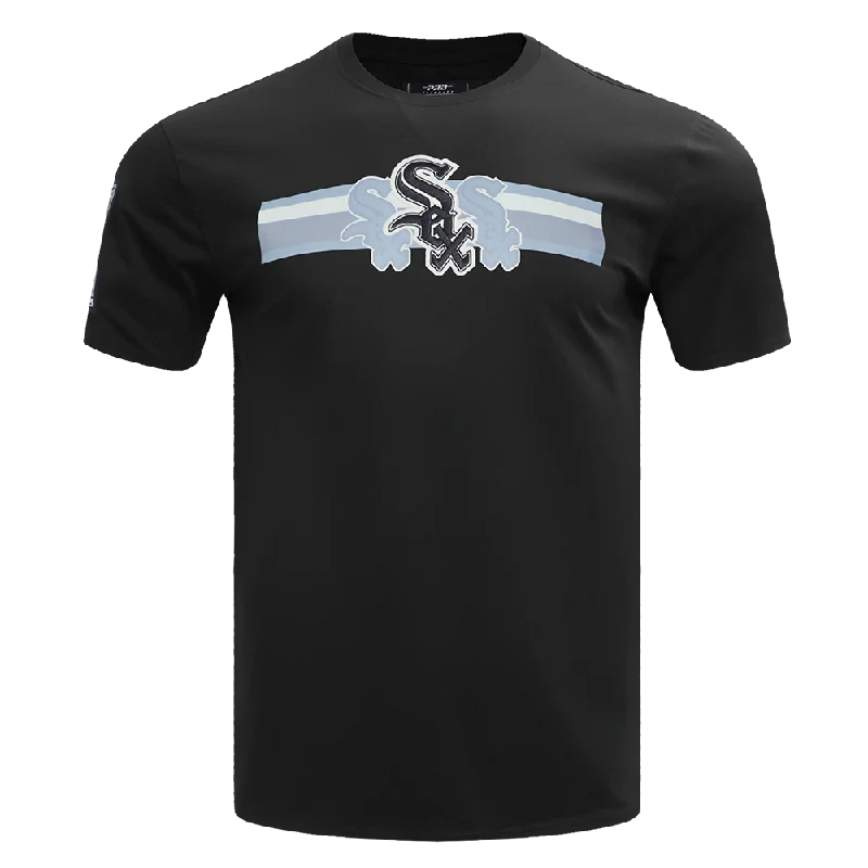 MLB CHICAGO WHITE SOX RETRO STRIPER MEN'S SJ TOP (BLACK)