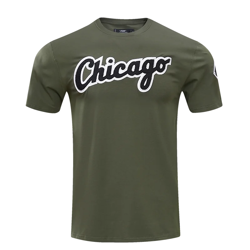 MLB CHICAGO WHITE SOX LOGO PRO TEAM MEN'S TOP (OLIVE)