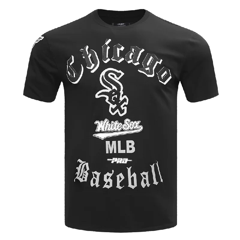 MLB CHICAGO WHITE SOX OLD ENGLISH MEN'S TOP (BLACK)