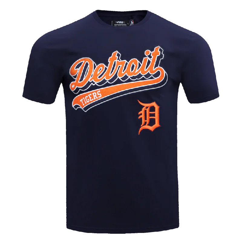 MLB DETROIT TIGERS SCRIPT TAIL MEN'S TOPS (MIDNIGHT NAVY)