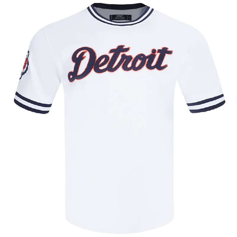 MLB DETROIT TIGERS CLASSIC CHENILLE MEN'S TOP (WHITE/MIDNIGHT NAVY)