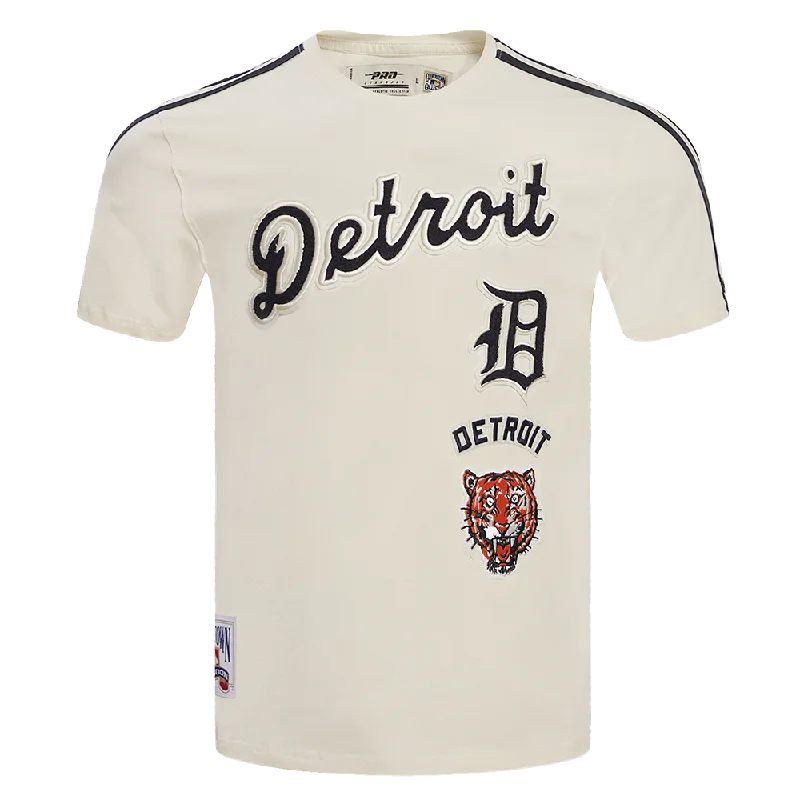 MLB DETROIT TIGERS RETRO CLASSIC MEN'S STRIPED TOP (EGGSHELL/ MIDNIGHT NAVY)