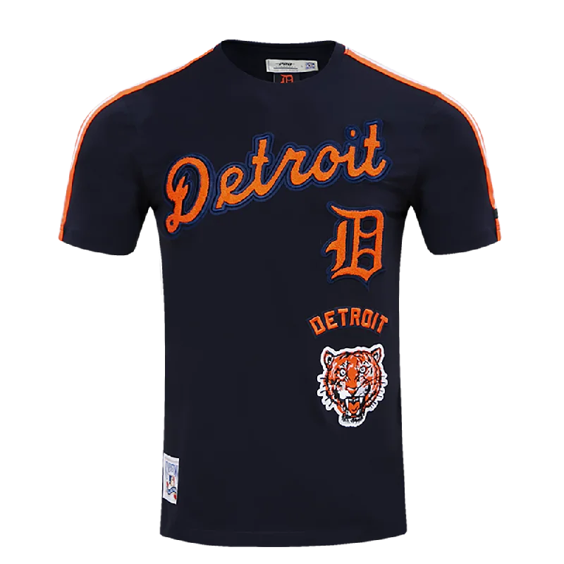 MLB DETROIT TIGERS RETRO CLASSIC MEN'S STRIPED TOP (MIDNIGHT NAVY/ORANGE/MIDNIGHT NAVY)