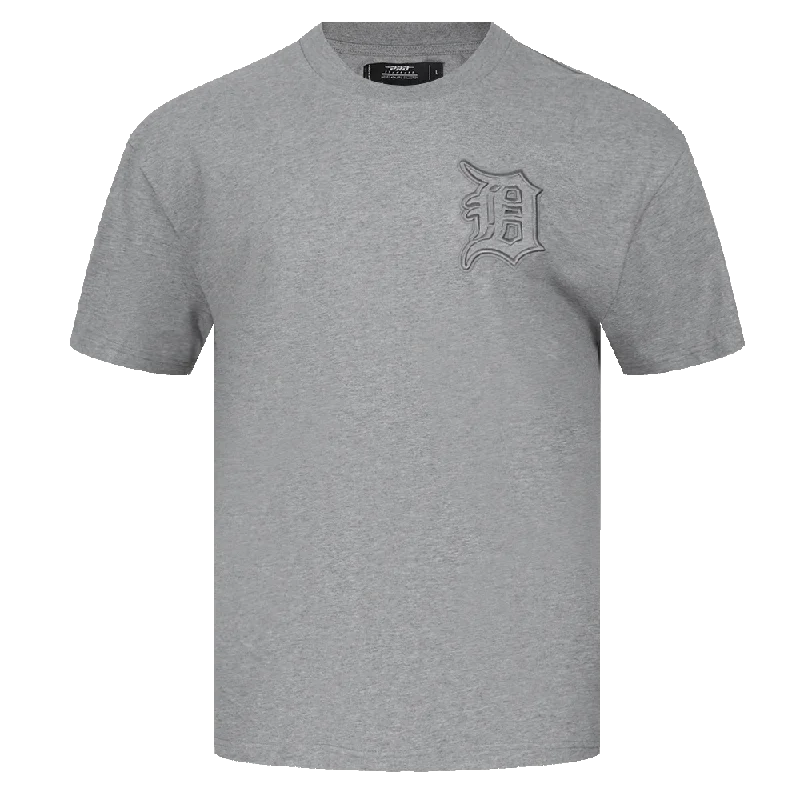 MLB DETROIT TIGERS NEUTRAL MEN'S DROP SHOULDER TOP (DARK HEATHER GRAY)