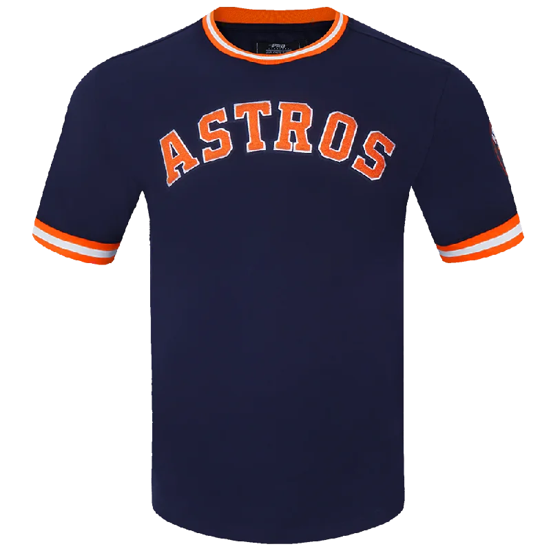 MLB HOUSTON ASTROS CLASSIC CHENILLE MEN'S TOP (MIDNIGHT NAVY / ORANGE)