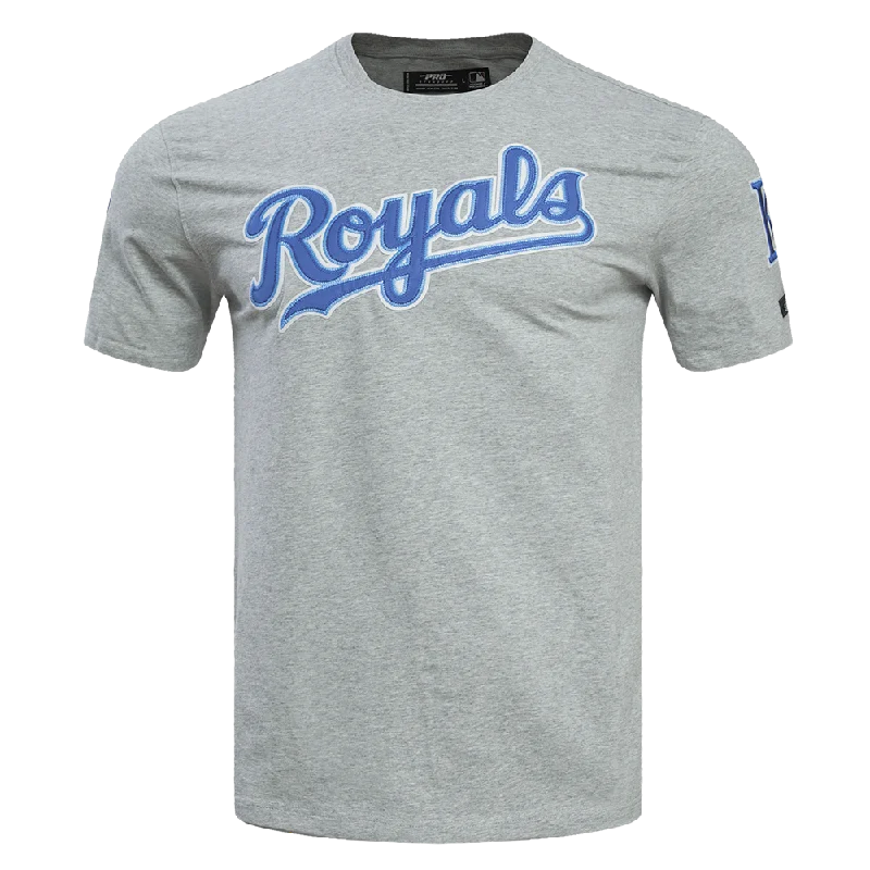 MLB KANSAS CITY ROYALS TACKLE TWILL MEN'S TOP (HEATHER GREY)