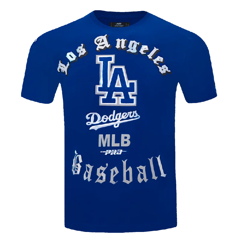 MLB LOS ANGELES DODGERS OLD ENGLISH MEN'S TOP (DODGER BLUE)