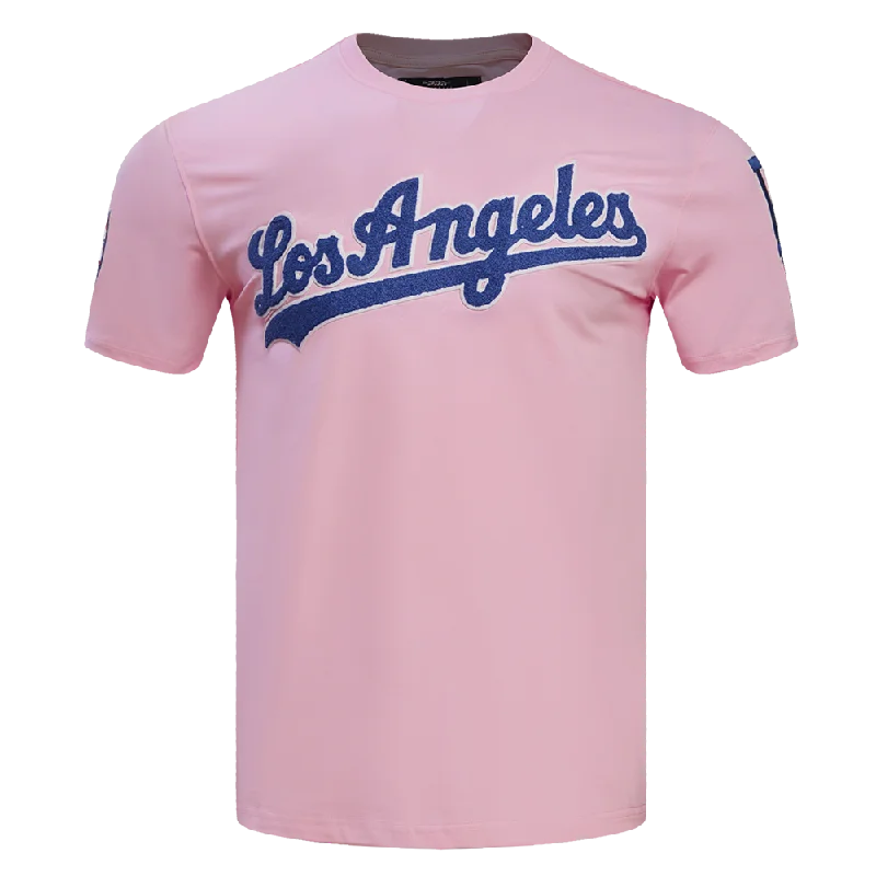 MLB LOS ANGELES DODGERS LOGO PRO TEAM MEN'S TOP (PINK)