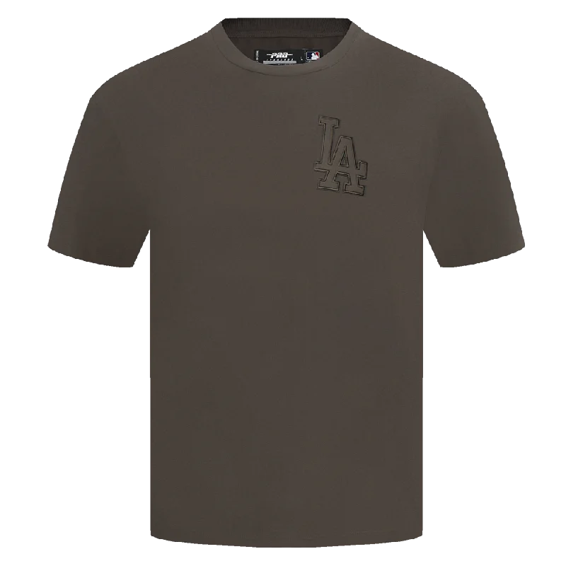 MLB LOS ANGELES DODGERS NEUTRAL DROP SHOULDER MEN'S TOP (DARK TAUPE)