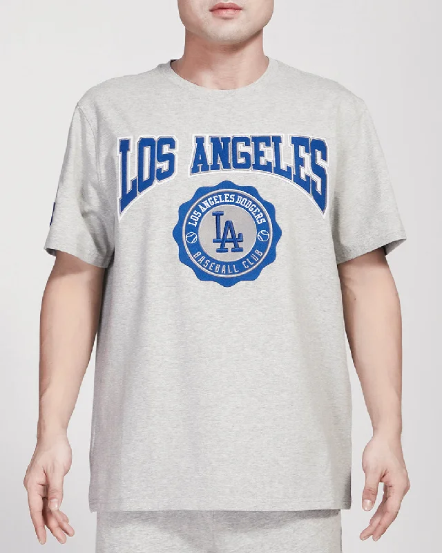 MLB LOS ANGELES DODGERS CREST EMBLEM MEN'S TOP (HEATHER GREY)