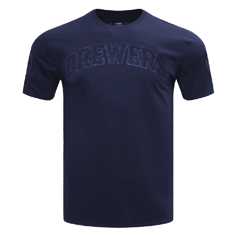 MLB MILWAUKEE BREWERS TRIPLE TONAL MEN'S SJ TOP (MIDNIGHT NAVY)