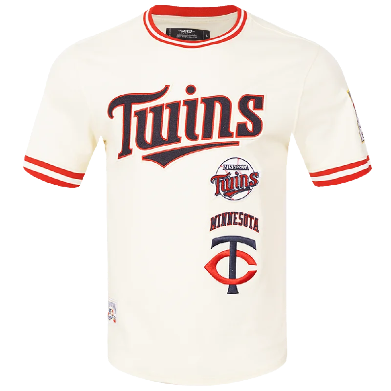 MLB MINNESOTA TWINS RETRO CLASSIC MEN'S TOP (EGGSHELL/ RED)