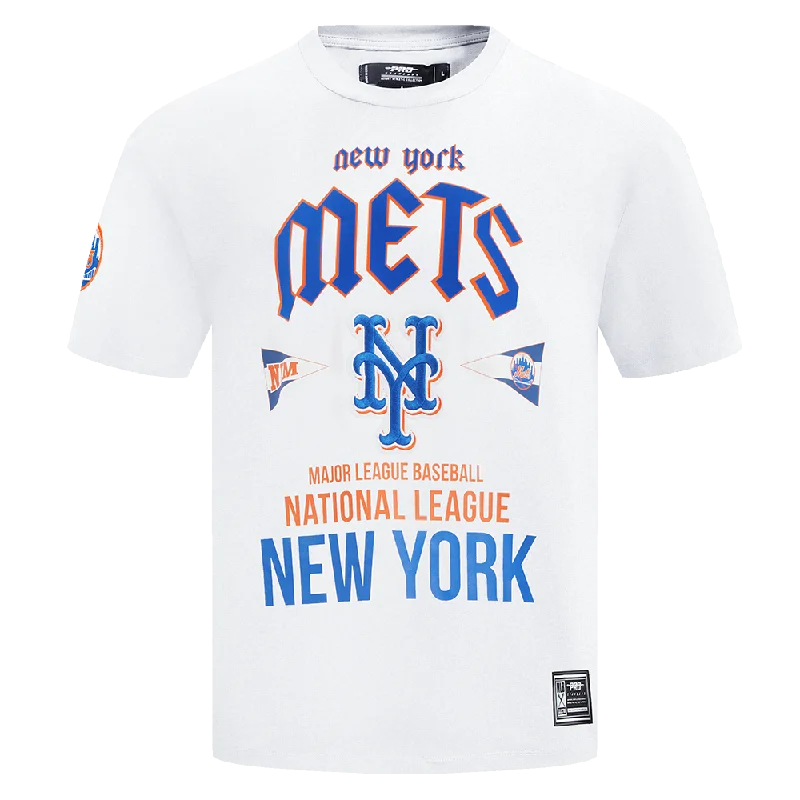 MLB NEW YORK METS CITY TOUR MEN'S CJ DROP SHOULDER TOP (WHITE)