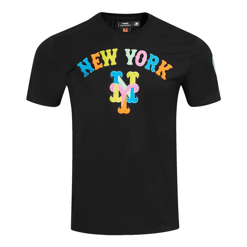 MLB NEW YORK METS WASHED NEON MEN'S TOP (BLACK)