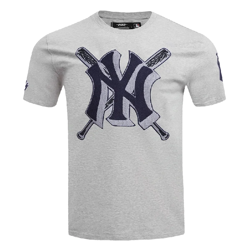 MLB NEW YORK YANKEES MASHUP MEN'S TOP (HEATHER GREY)