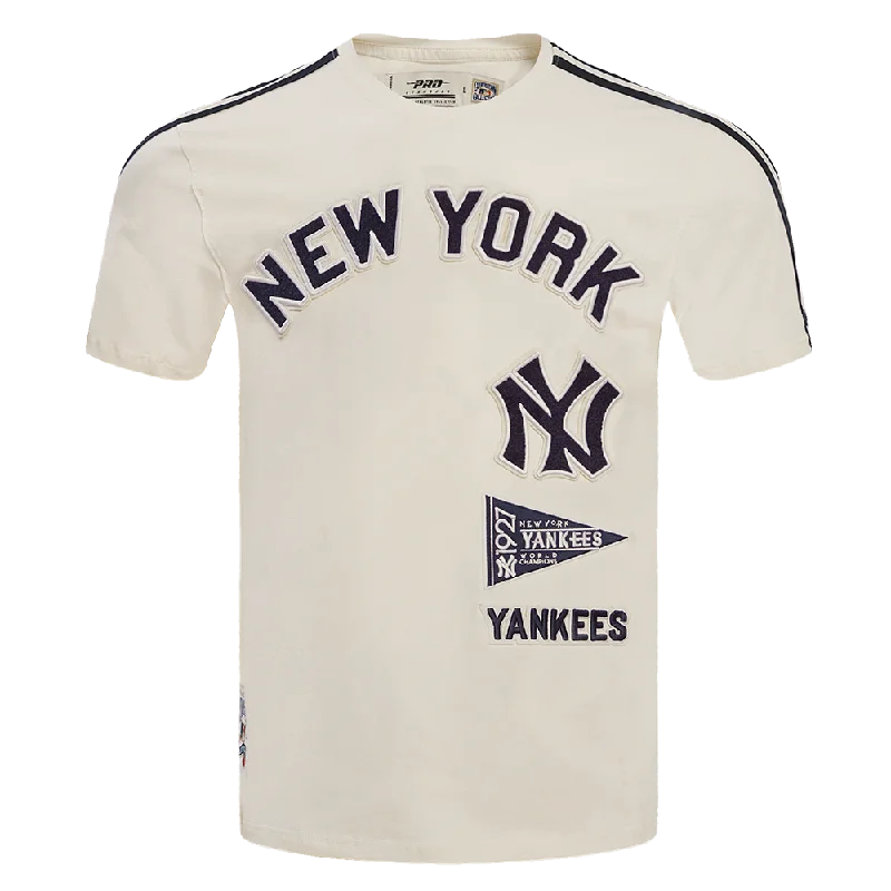 MLB NEW YORK YANKEES RETRO CLASSIC MEN'S STRIPED TOP (EGGSHELL/ MIDNIGHT NAVY)