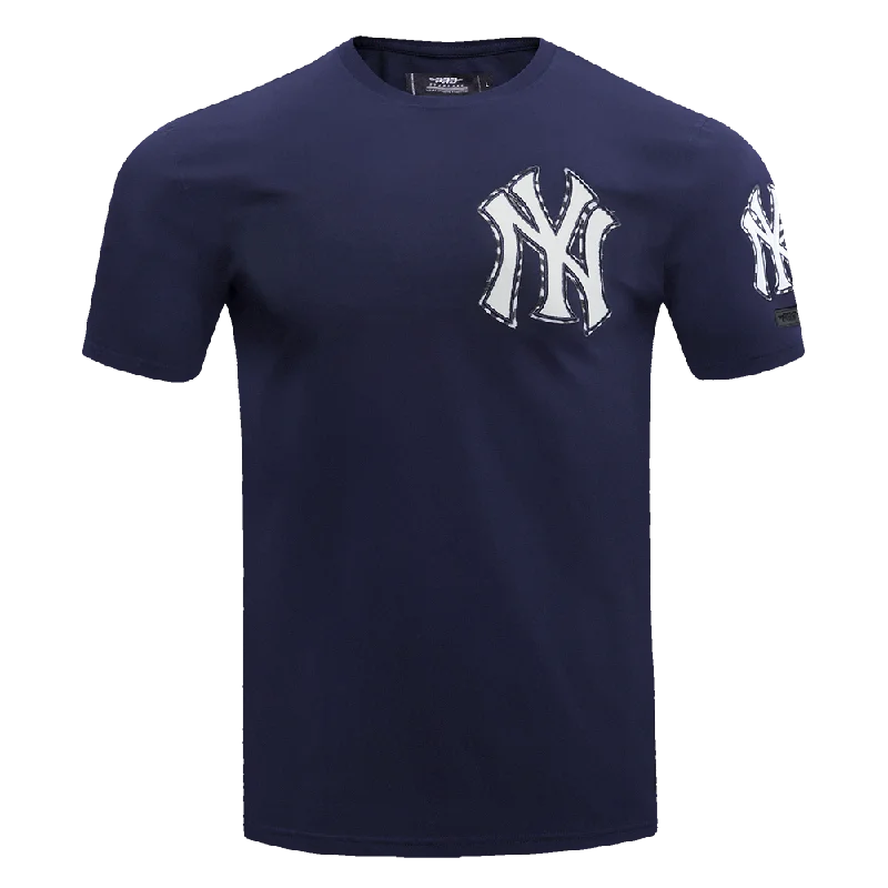 MLB NEW YORK YANKEES ANIMAL PRINT MEN'S SJ TOP (MIDNIGHT NAVY)