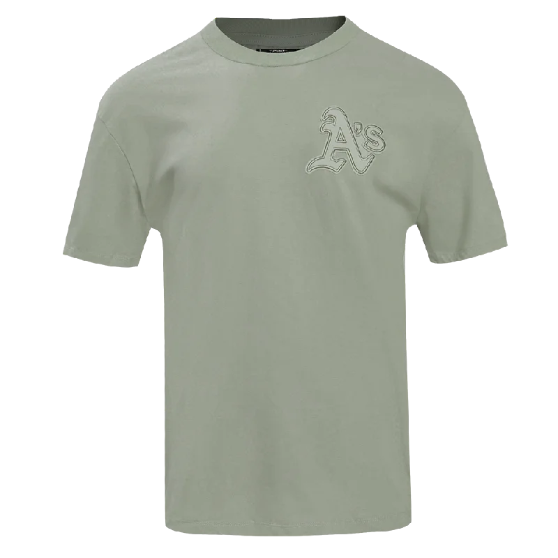 MLB OAKLAND ATHLETICS NEUTRAL DROP SHOULDER MEN'S TOP (MOSS)