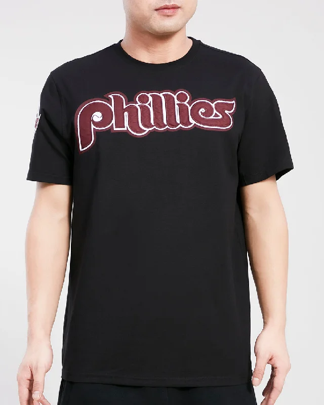 MLB PHILADELPHIA PHILLIES RETRO TACKLE TWILL MEN'S TOP (BLACK)