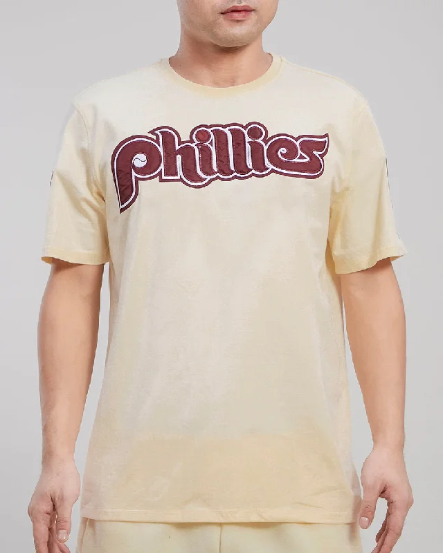 MLB PHILADELPHIA PHILLIES RETRO TACKLE TWILL MEN'S TOP (EGGSHELL)