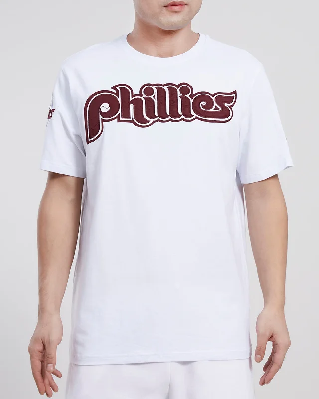 MLB PHILADELPHIA PHILLIES RETRO TACKLE TWILL MEN'S TOP (WHITE)