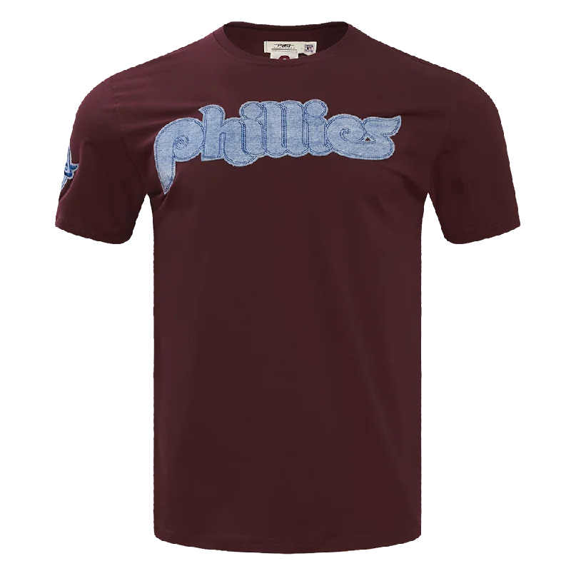 MLB PHILADELPHIA PHILLIES VARSITY BLUES MEN'S TOP (WINE)