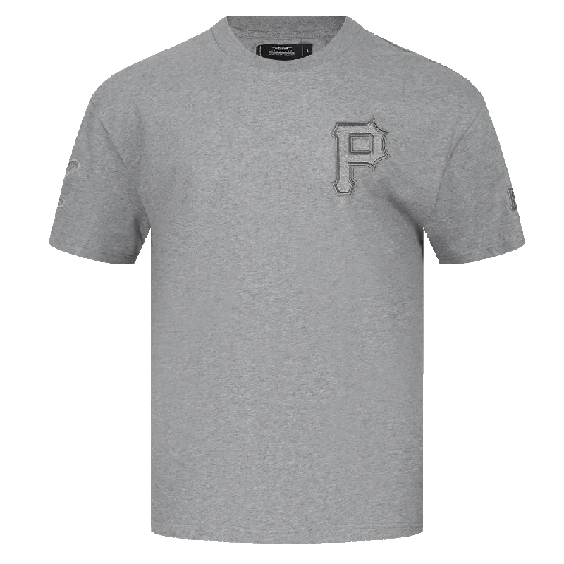 MLB PITTSBURGH PIRATES NEUTRAL MEN'S DROP SHOULDER TOP (DARK HEATHER GRAY)