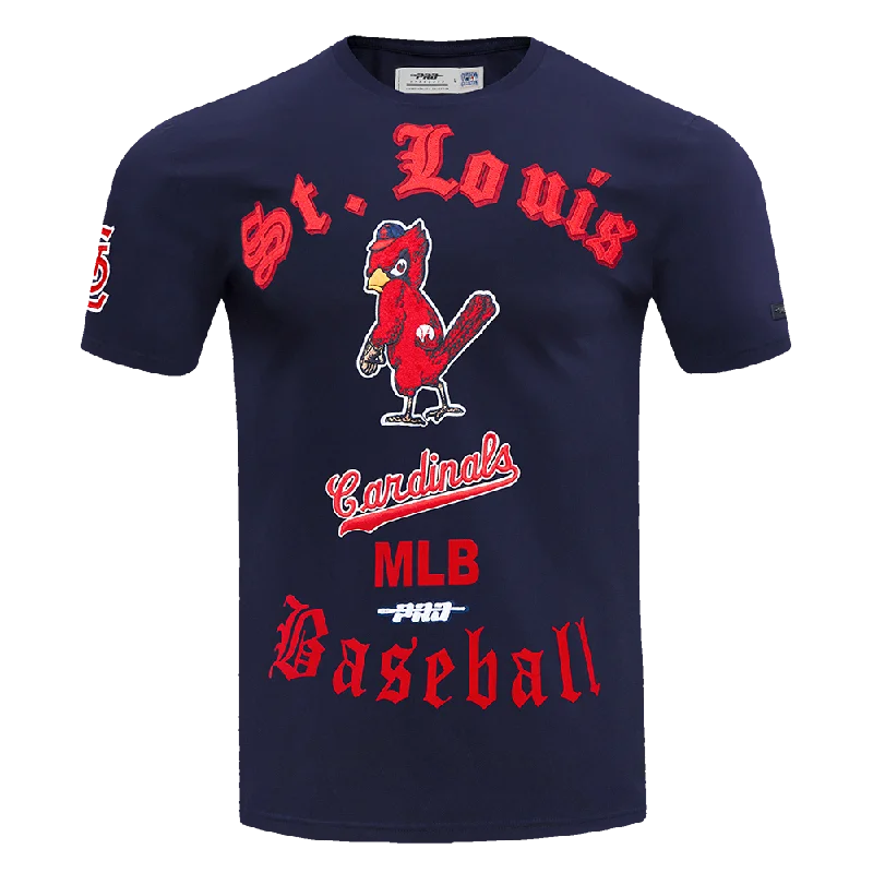 MLB ST. LOUIS CARDINALS OLD ENGLISH MEN'S TOP (MIDNIGHT NAVY)