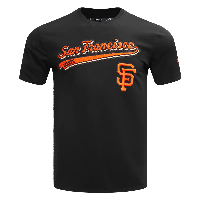 MLB SAN FRANCISCO GIANTS SCRIPT TAIL MEN'S TOPS (BLACK)