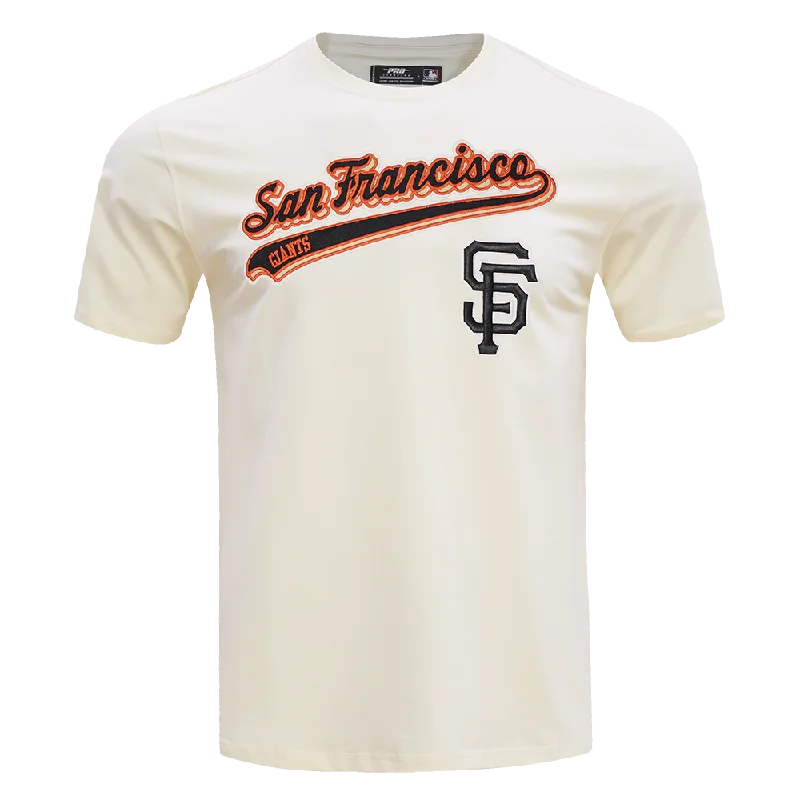 MLB SAN FRANCISCO GIANTS SCRIPT TAIL MEN'S TOPS (EGGSHELL)