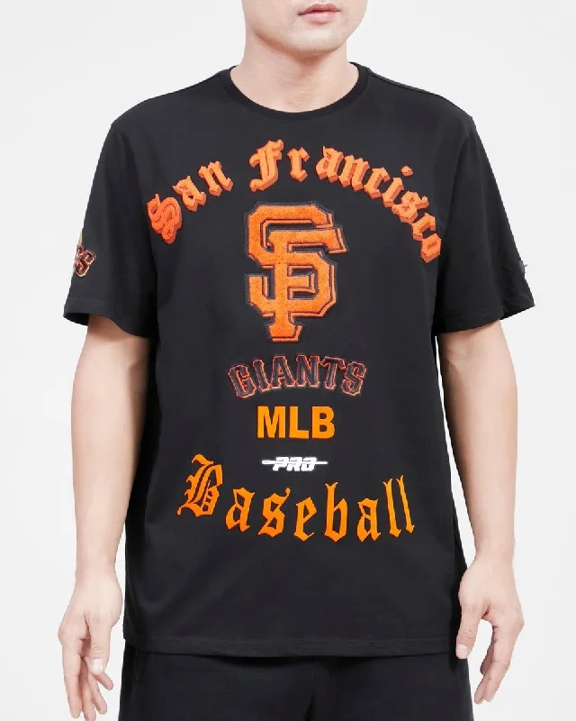 MLB SAN FRANCISCO GIANTS OLD ENGLISH MEN'S TOP (BLACK)