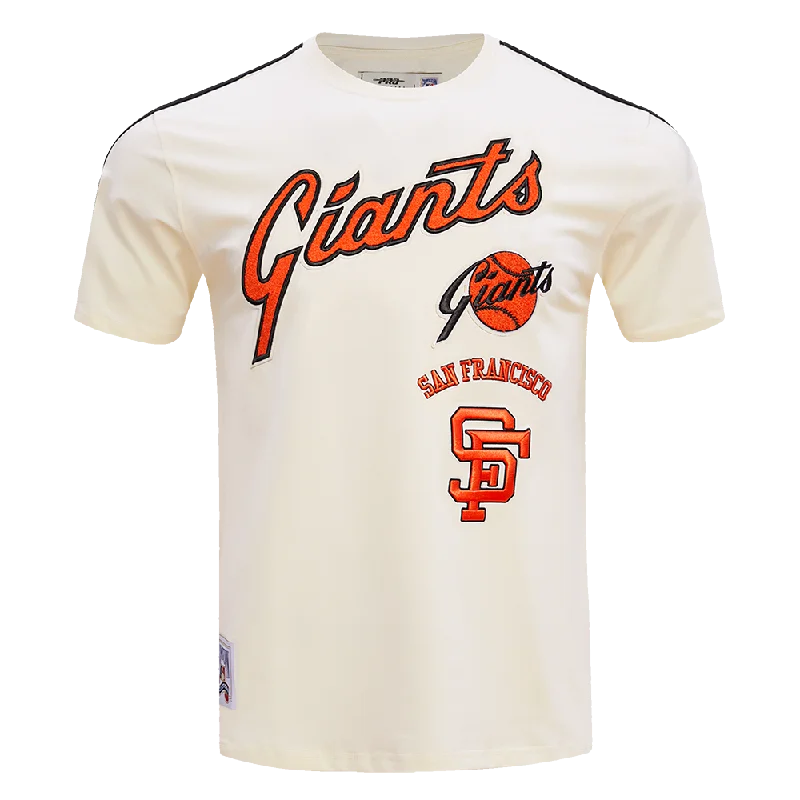 MLB SAN FRANCISCO GIANTS RETRO CLASSIC MEN'S STRIPED TOP (EGGSHELL/ BLACK)