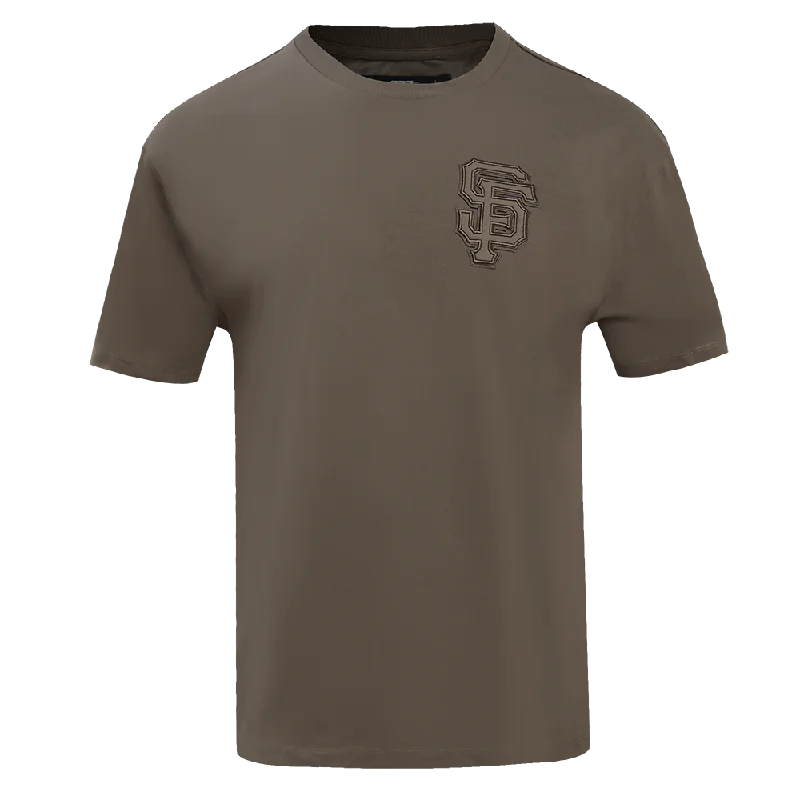 MLB SAN FRANCISCO GIANTS NEUTRAL DROP SHOULDER MEN'S TOP (DARK TAUPE)