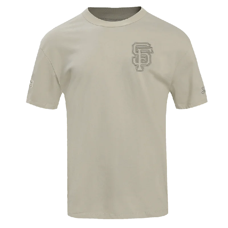 MLB SAN FRANCISCO GIANTS NEUTRAL MEN'S DROP SHOULDER TOP (TAUPE)